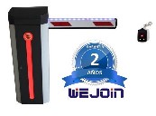 barrera de acceso vehicular con leds